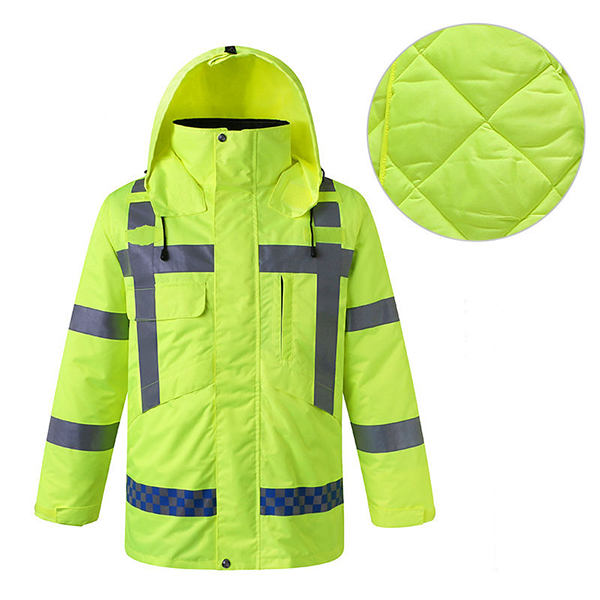 cnss华体会平台-华体会(中国)棉衣冬季加厚华体会平台-华体会(中国)防寒服道路交通安全荧光棉衣外套